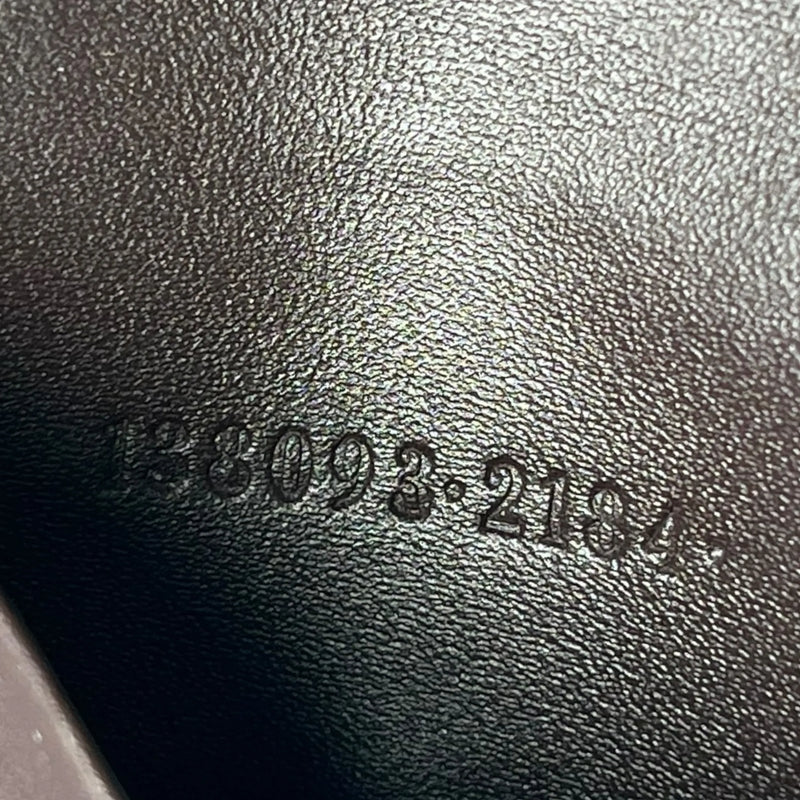 GUCCI Guccissima Key Case - Dark Brown 