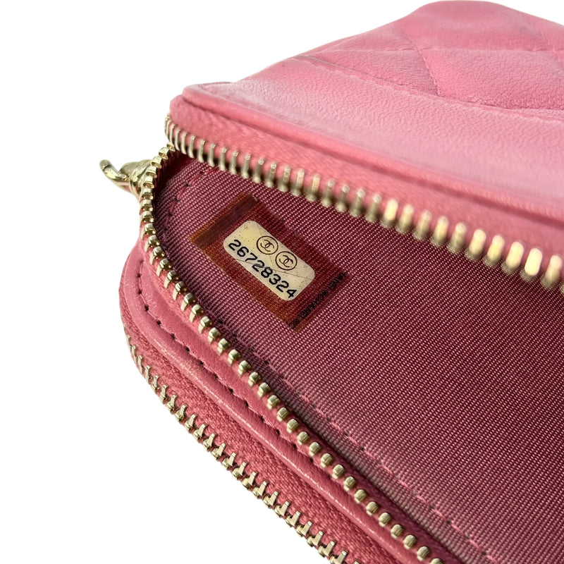 CHANEL Materasse Caviarskin Chain Wallet - Pink - 31343 