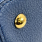Louis Vuitton Capucines MM Taurillon Leather Handbag - Navy Blue 