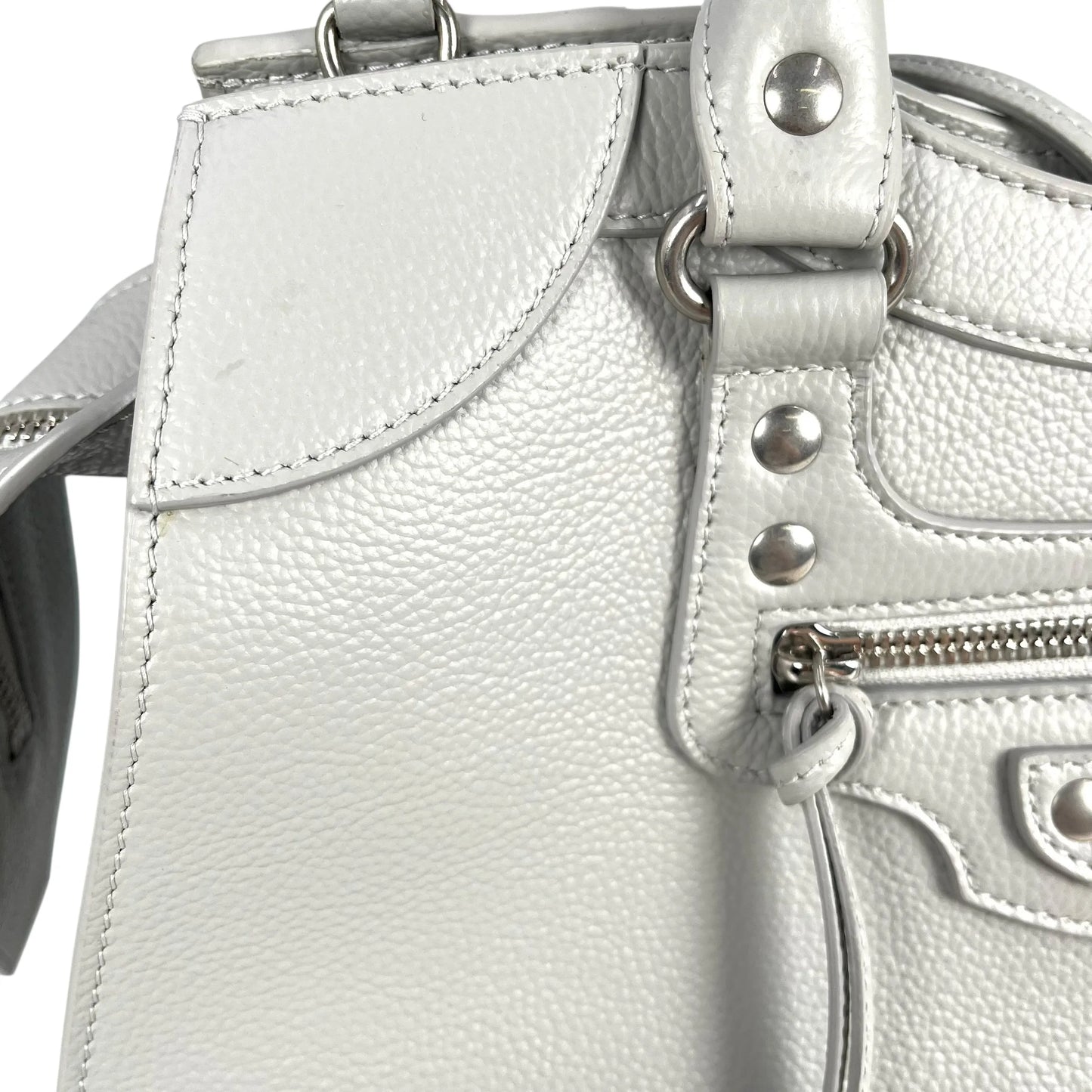 BALENCIAGA Neo Classic City Medium Top Handle Tote Bag Hand Bag - Gray 