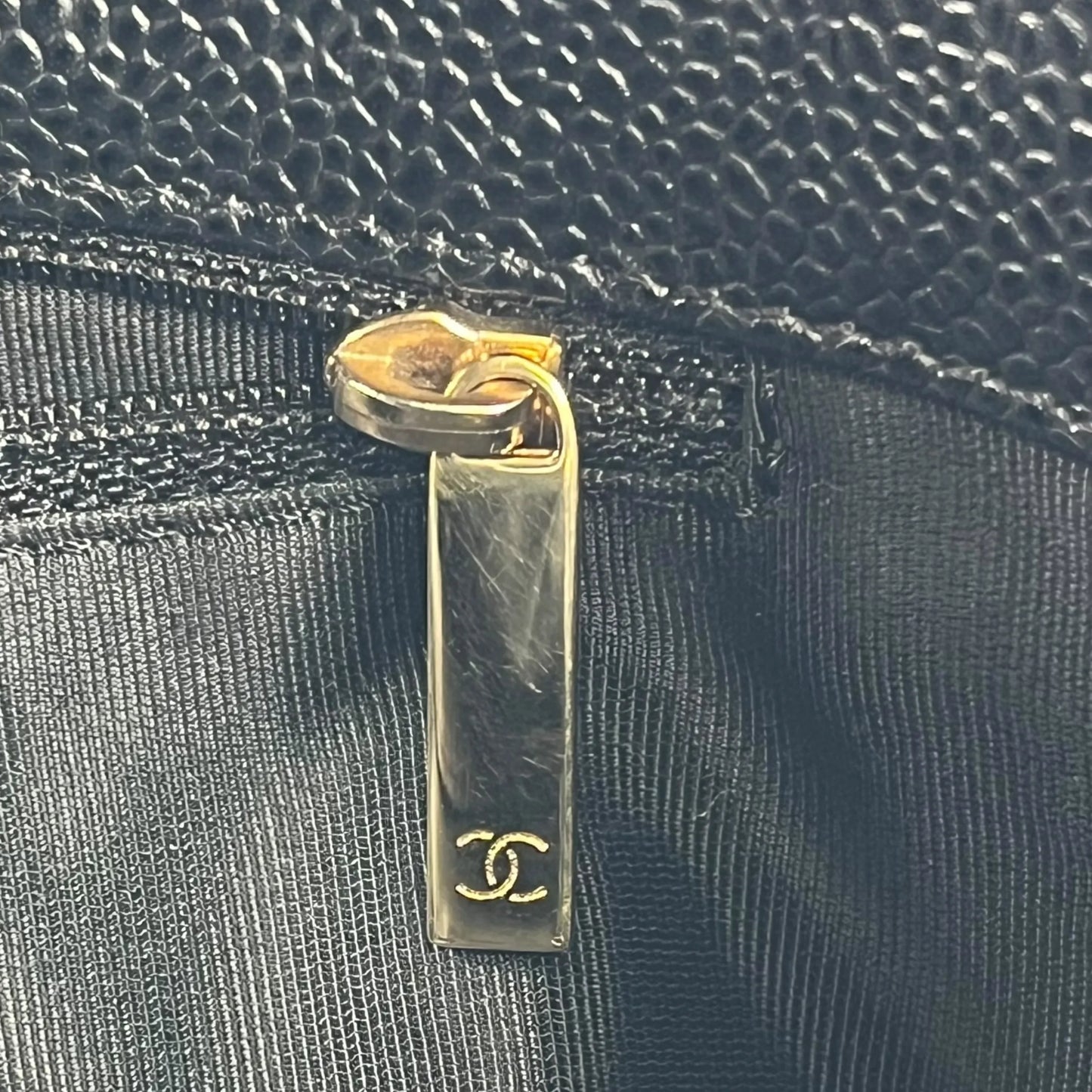 CHANEL PST Cain Tote Bag - Black 