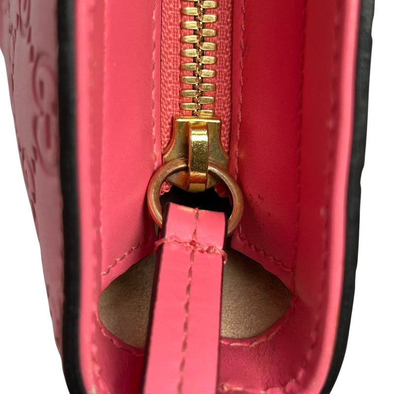 GUCCI グッチシマ レザー ハンドバッグ ショルダーバッグ - ピンク