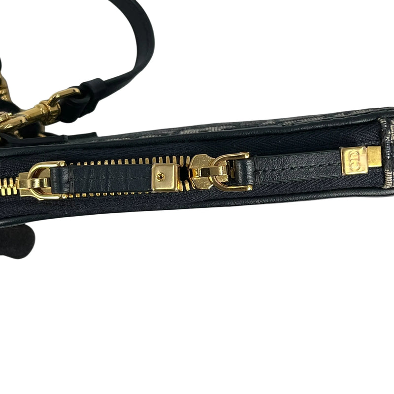 Christian Dior Montaigne Phone Case Chain Wallet - Navy 