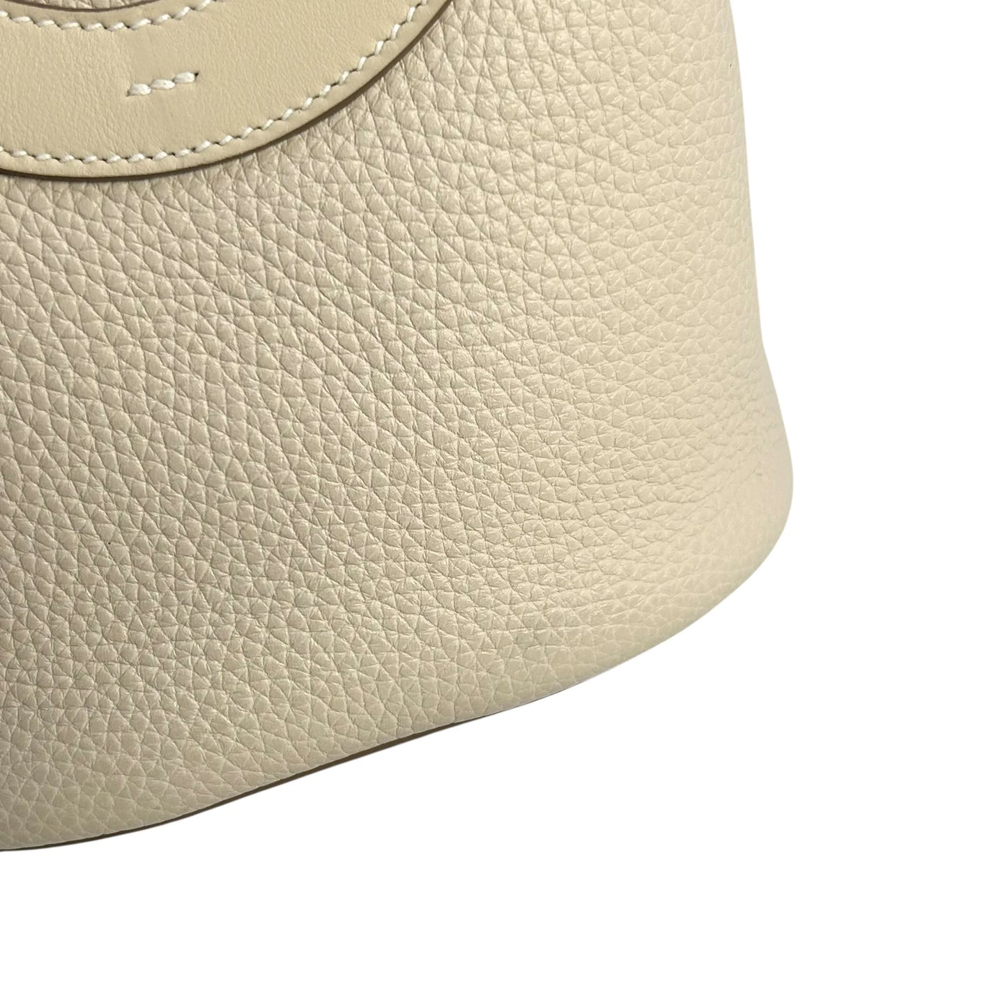 HERMES In the Loop 18 Leather K Stamp (Made in 2025) Handbag - White 