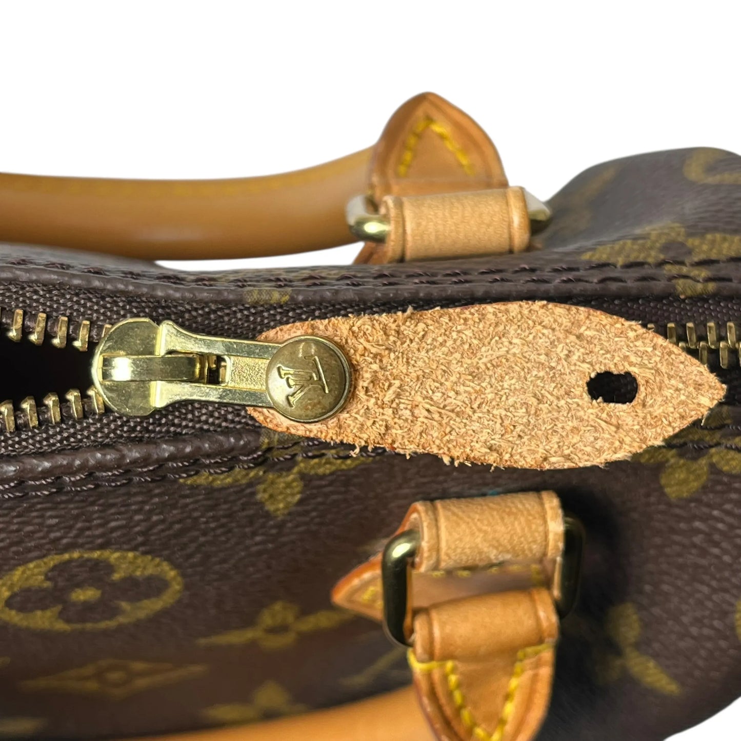 LOUIS VUITTON モノグラム ミニ スピーディ ハンドバッグ - ブラウン