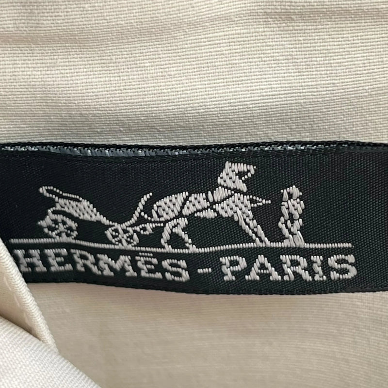 HERMES Air Line Canvas Travel Pouch - Beige 
