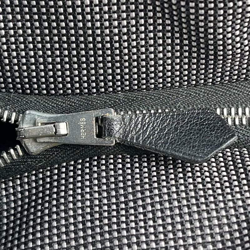 HERMES Air Line Canvas Clutch Bag - Grey 