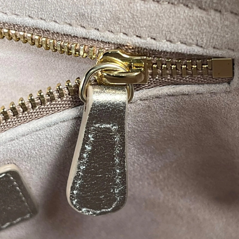 Christian Dior Lady Dior Cannage Calfskin Handbag/Shoulder Bag - Gold