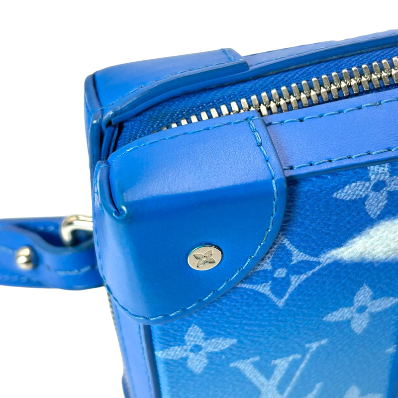 LOUIS VUITTON Soft Trunk Monogram LV Clouds Shoulder Bag - Blue 