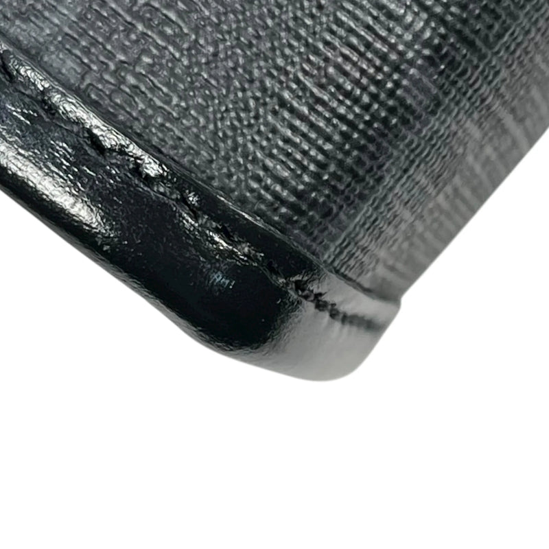 GUCCI GGスプリームキャンバス インターロッキングG クラッチバッグ - ブラック