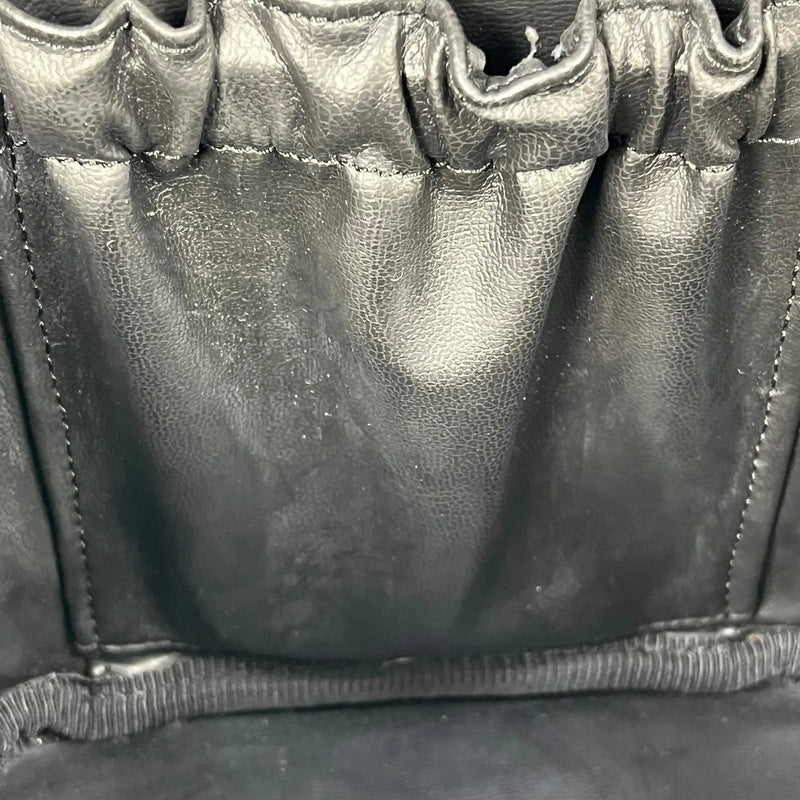 CHANEL Coco Mark Caviar Skin Vanity Bag Mini Bag - Black 