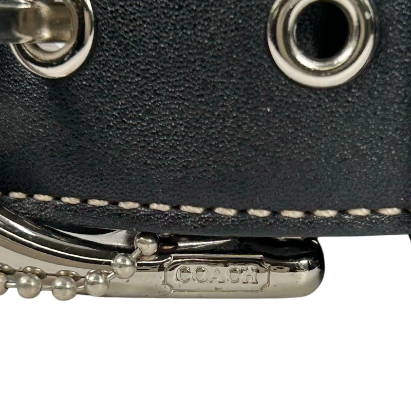 Coach Soho Crossbody Messenger Leather Shoulder Bag - Black 