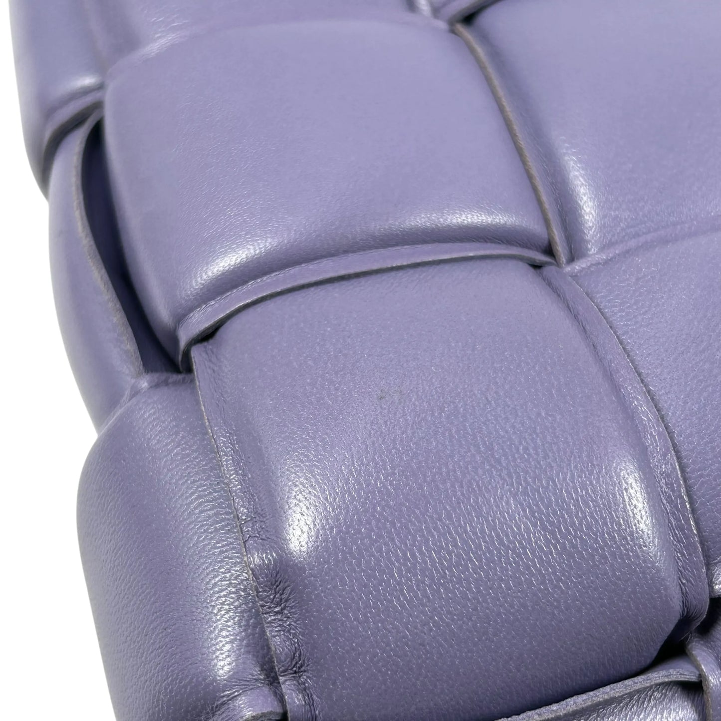 BOTTEGA VENETA Padded Cassette Bag Lambskin Shoulder Bag - Purple 