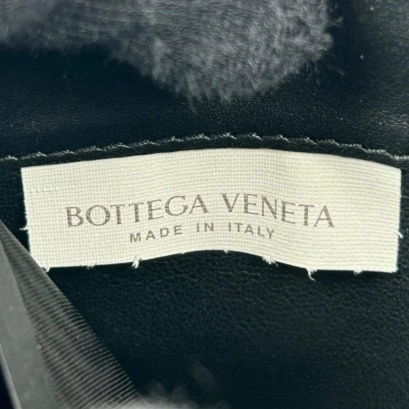 BOTTEGA VENETA Intrecciato Leather Round Zip Long Wallet - Black 