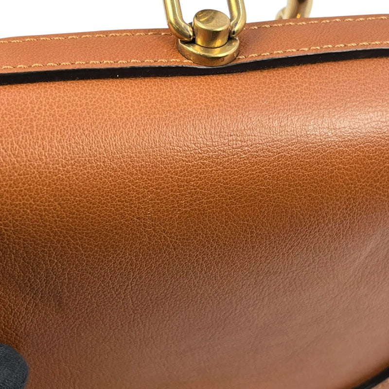 Chloé ナイル レザー ブレスレットバッグ ハンドバッグ ショルダーバッグ - ブラウン