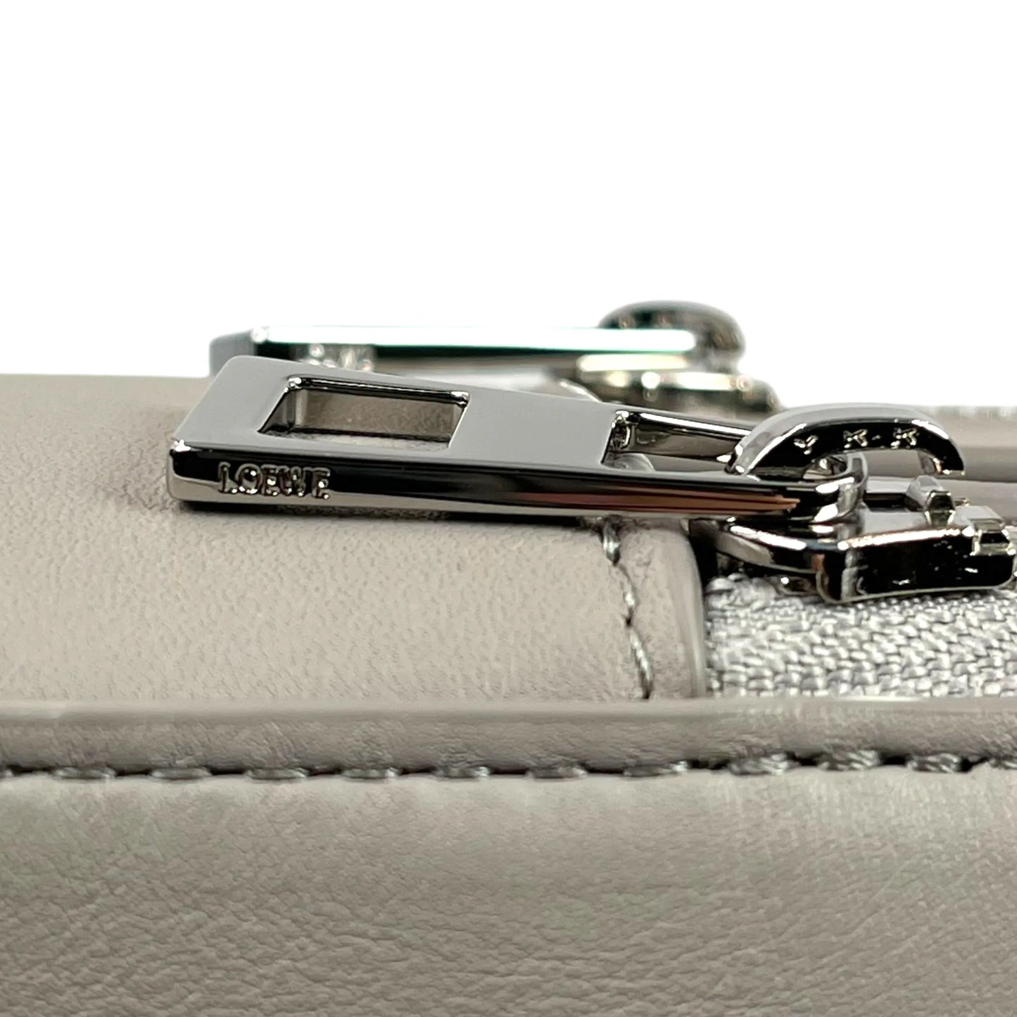 LOEWE Crossbody Camera Bag Mini Calfskin Shoulder Bag - Grey 