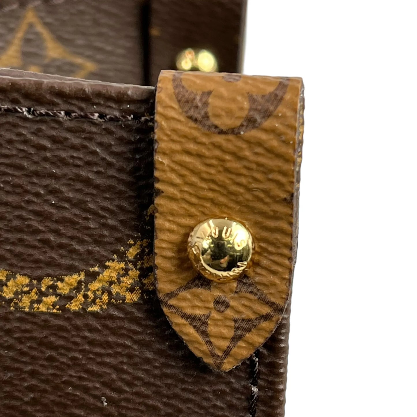 Louis Vuitton On the Go MM Monogram Giant Canvas Tote Bag - Brown