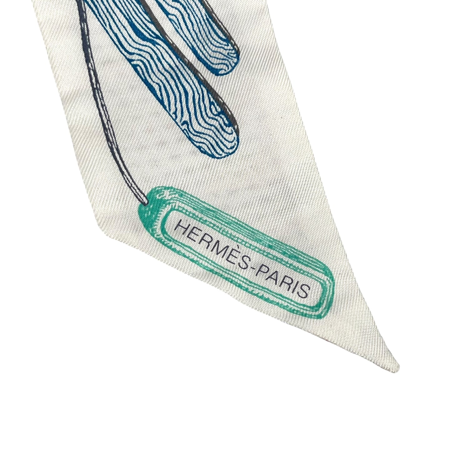 Hermès Twilly Scarf Kanta Chevaloscope Neon - White x Multicolor 