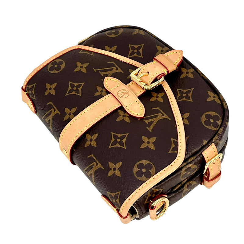 Louis Vuitton Monogram Canvas Saumur BB Handbag - Brown 