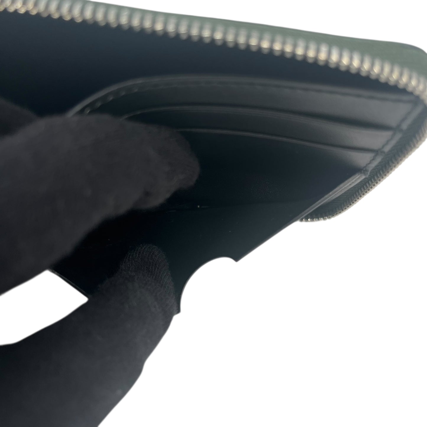 LOEWE Anagram Zippy Bi-fold Compact Wallet - Green 