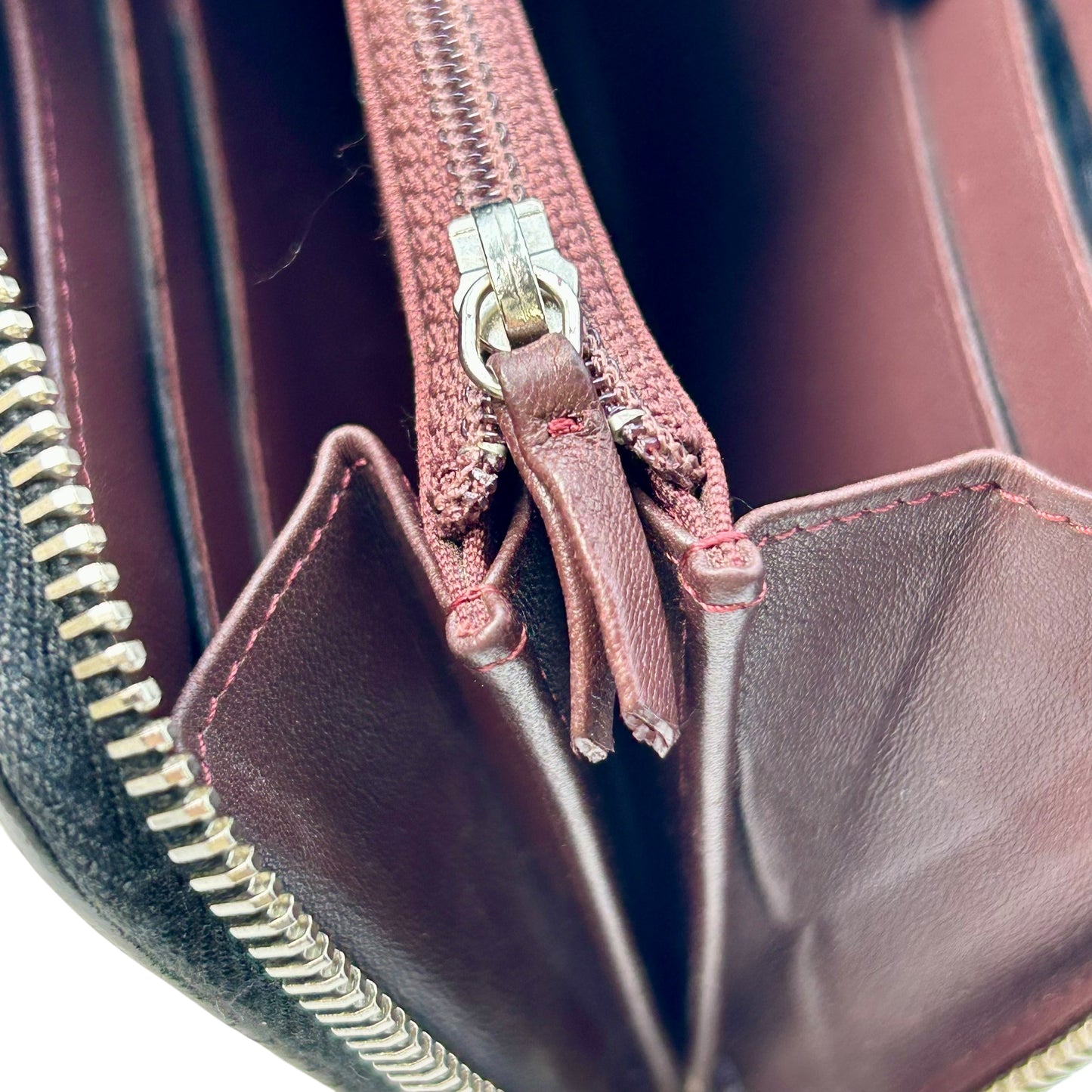 CHANEL Cambon Line Lambskin Long Wallet - Black 