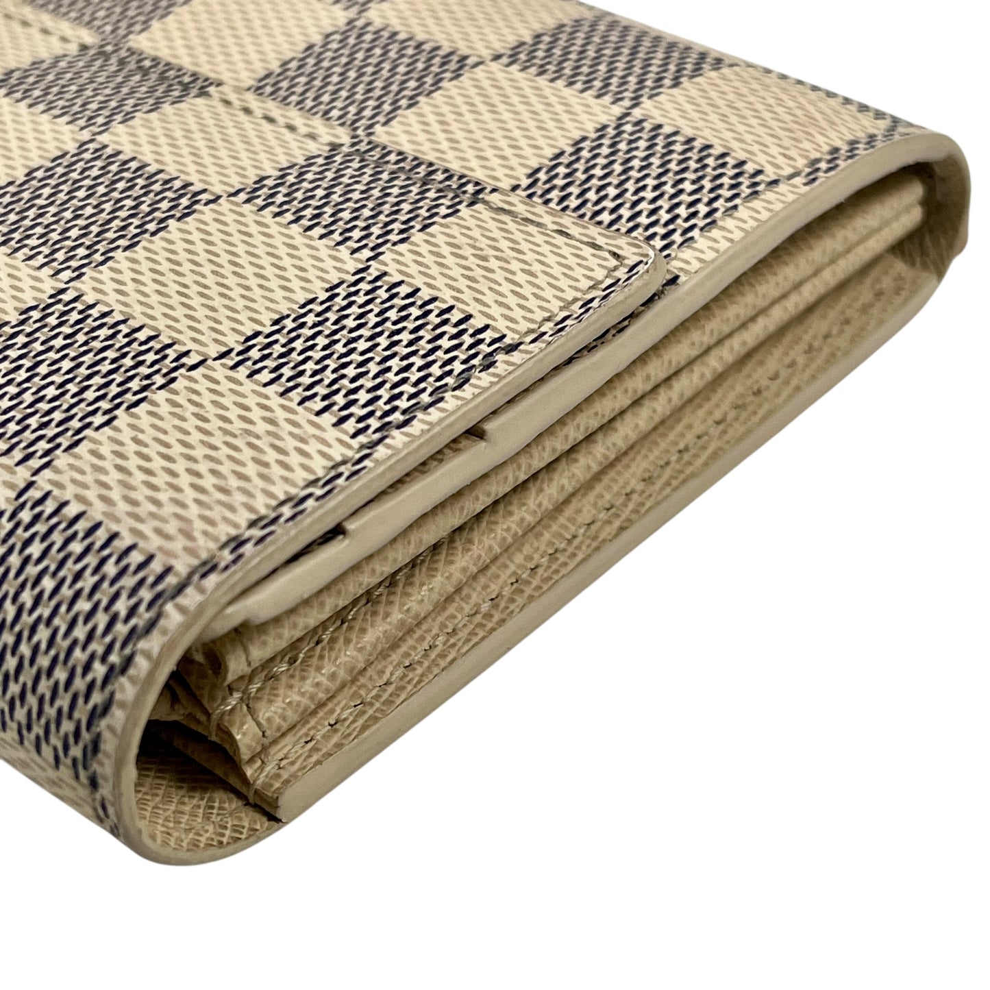 Louis Vuitton Damier Azur Portefeuille Sarah Long Wallet - White 