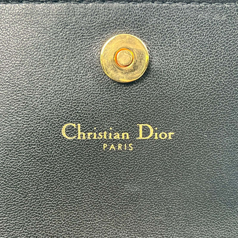 Dior Caro XS Bifold Compact Wallet - Black