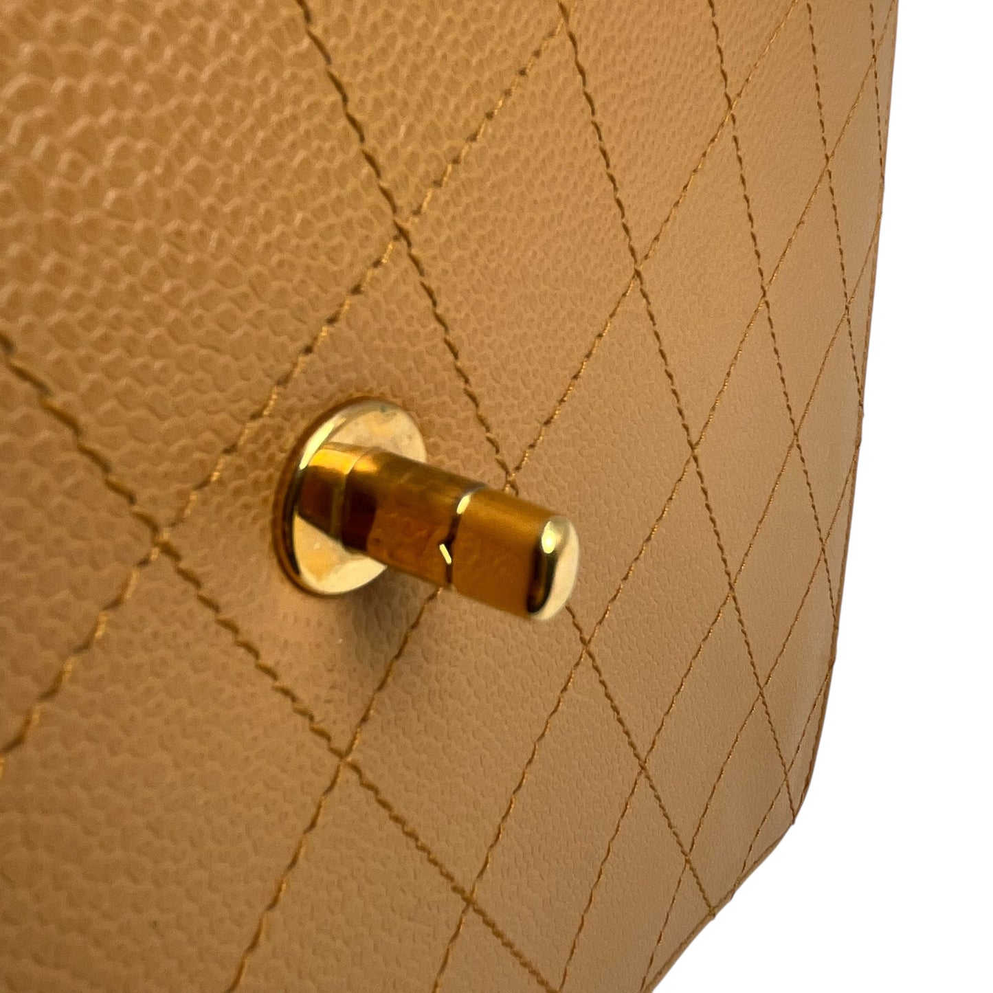 CHANEL Matelasse 30 Caviar Leather Chain Shoulder Bag - Brown 