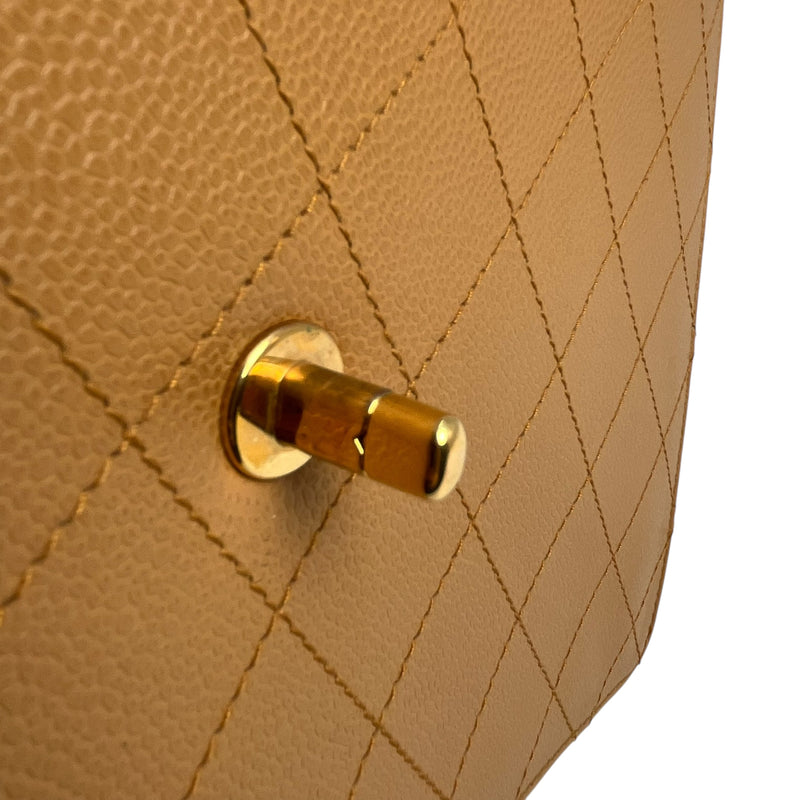 CHANEL Matelasse 30 Caviar Leather Chain Shoulder Bag - Brown 