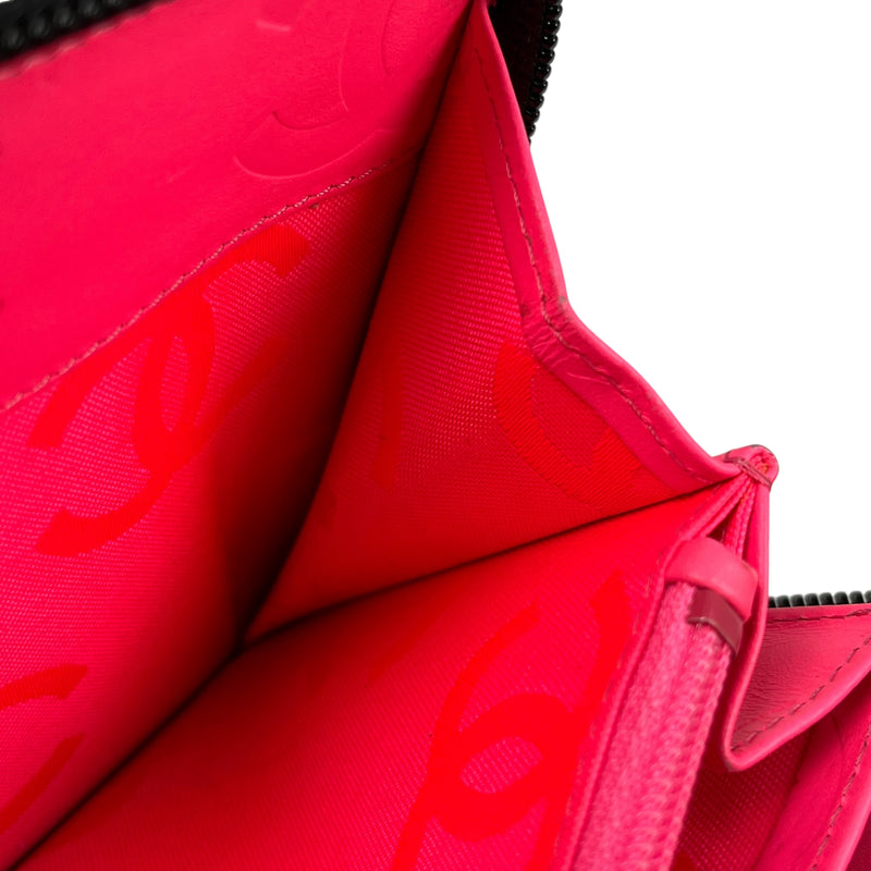 CHANEL Cambon Calfskin Long Wallet - Black 