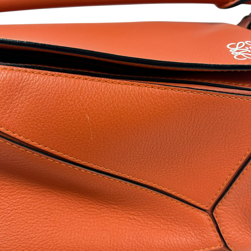 LOEWE Puzzle Bag Small Handbag/Shoulder Bag - Orange 