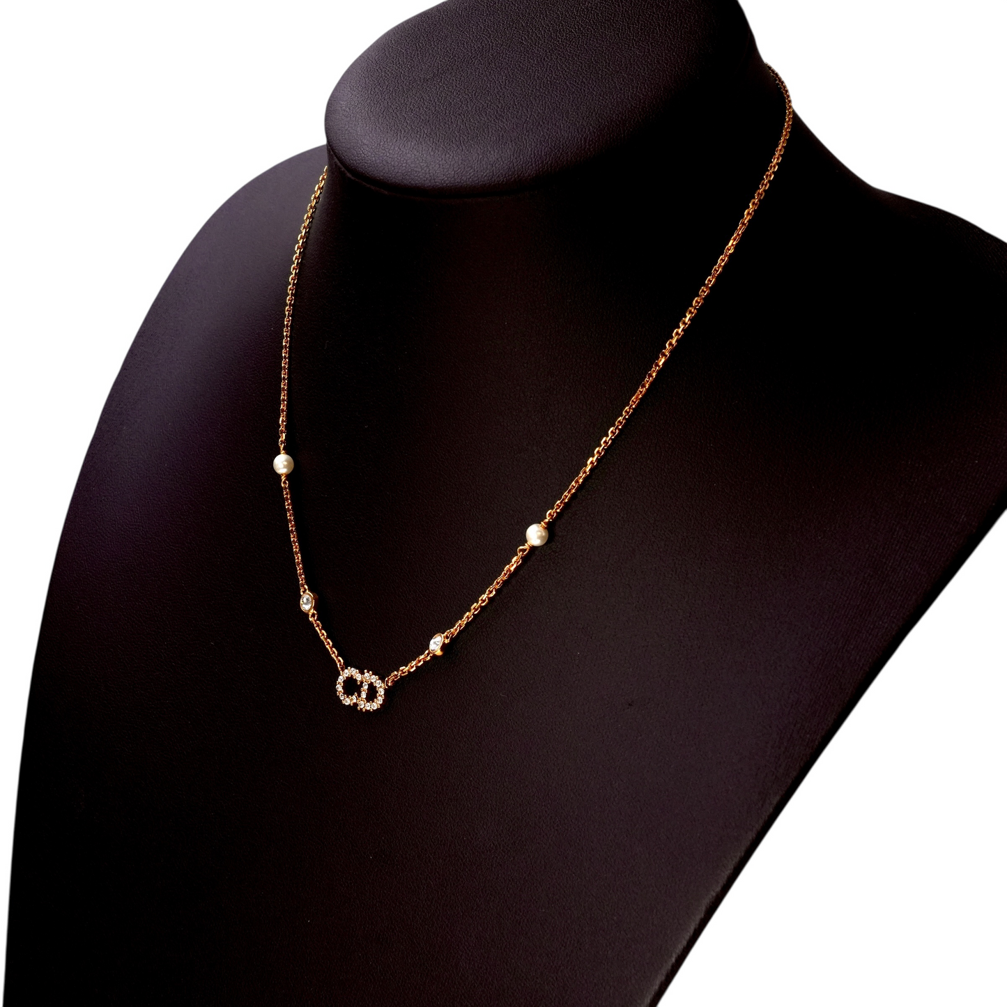 Dior Clair D Lune クレール ディー リュヌ レジンパール ネックレス - メタル