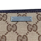 GUCCI キャンバス グッチシマ ラウンドジップ ロングウォレット - ブラウン