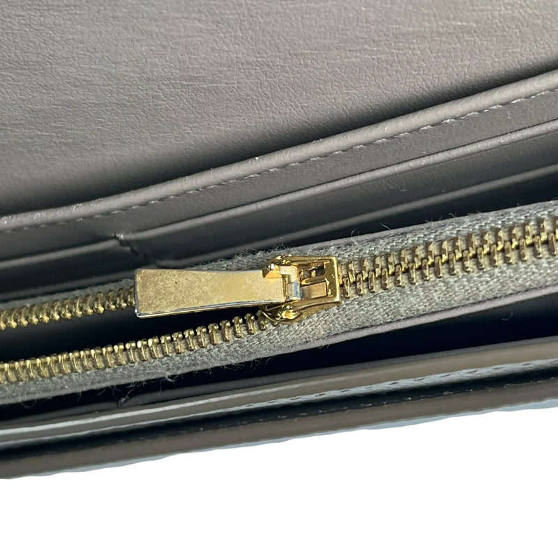 CELINE Large Flap Long Wallet - Gray 