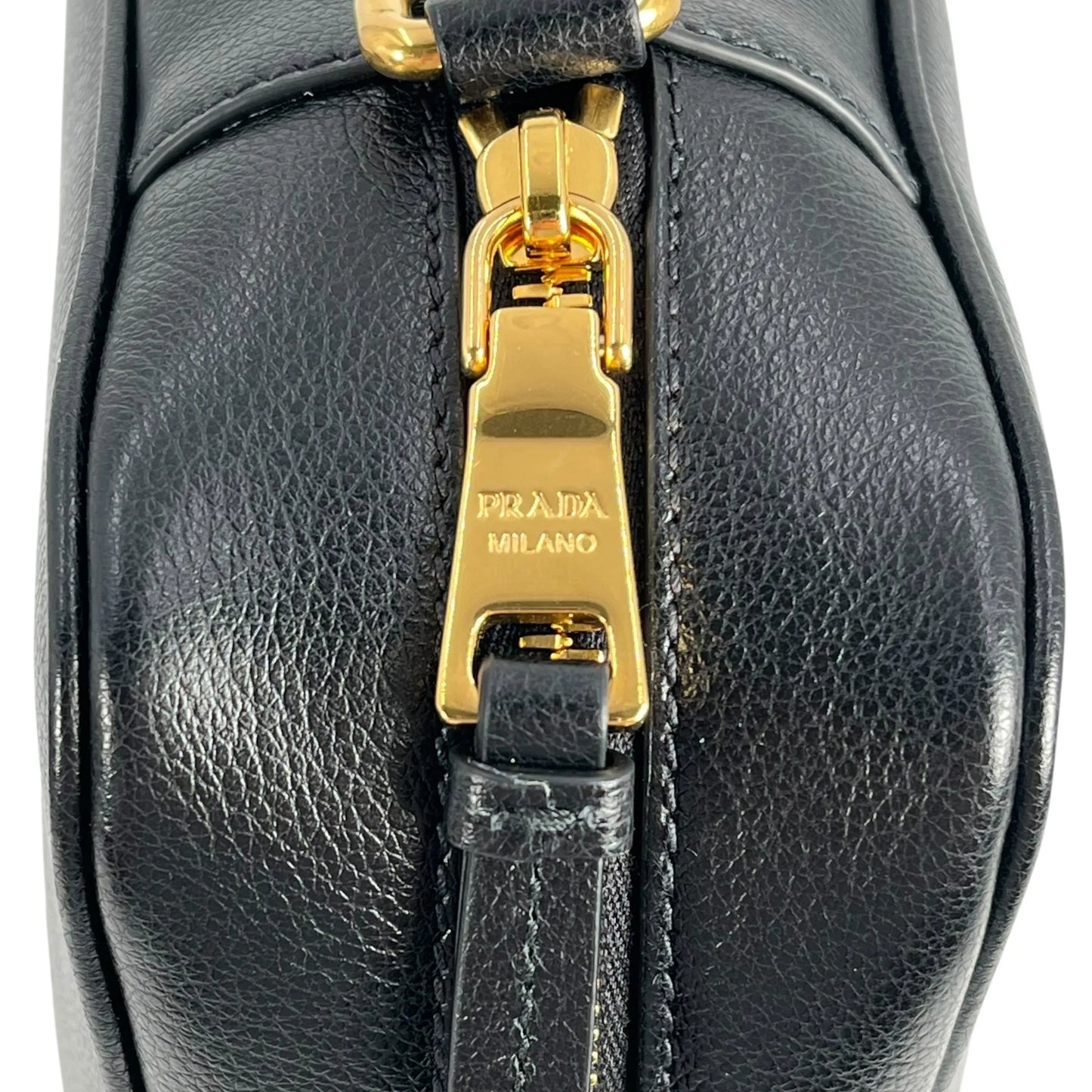 PRADA Saffiano Leather Shoulder Bag - Black 
