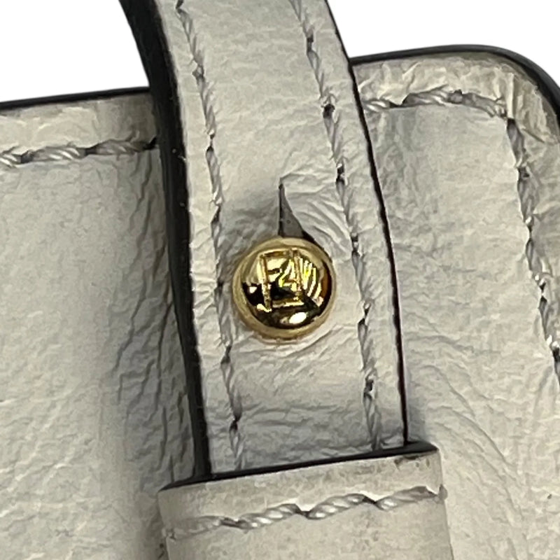 FENDI Leather Phone Case Shoulder Bag - White 