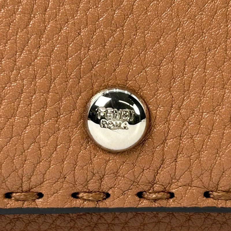 FENDI Selleria Compact Bifold Wallet - Brown 