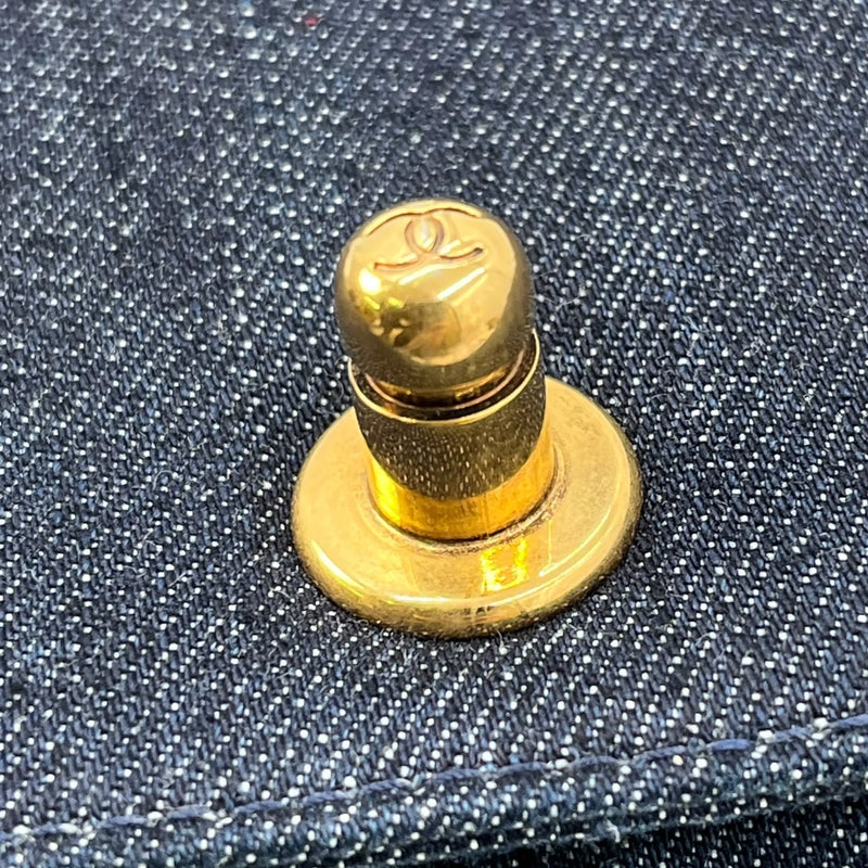 CHANEL ボーイ フラップ チェーンショルダーバッグ - ネイビー × マルチカラー