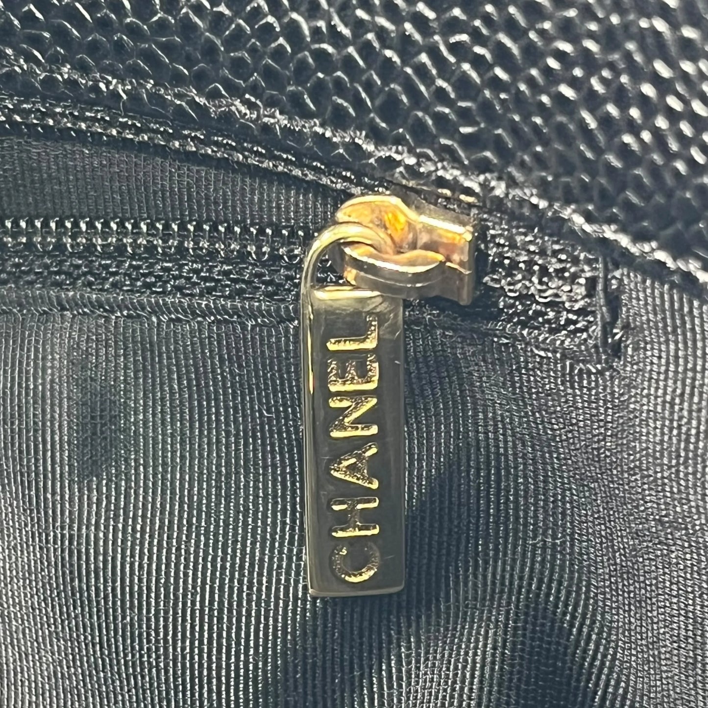 CHANEL PST Cain Tote Bag - Black 