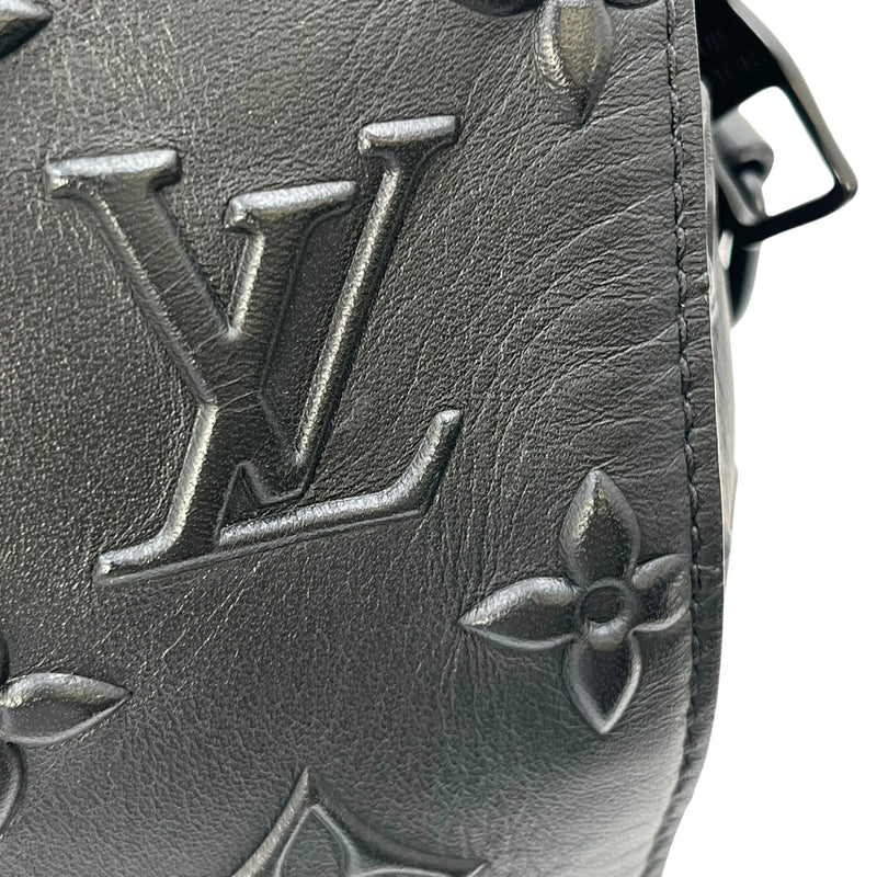 LOUIS VUITTON シティ キーポル モノグラム シール ショルダーバッグ - ブラック