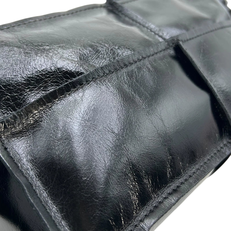 Maison Margiela Leather Shoulder Bag - Black 
