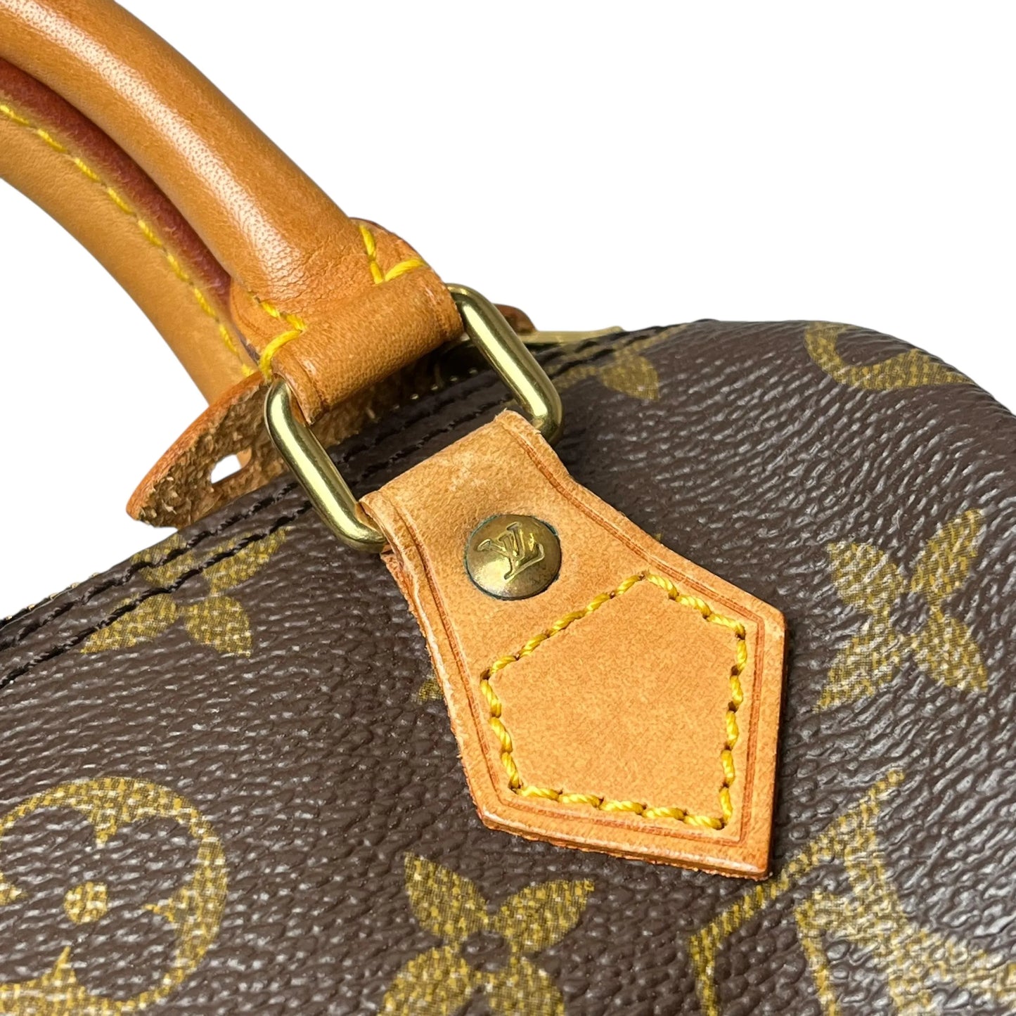 LOUIS VUITTON モノグラム ミニ スピーディ ハンドバッグ - ブラウン