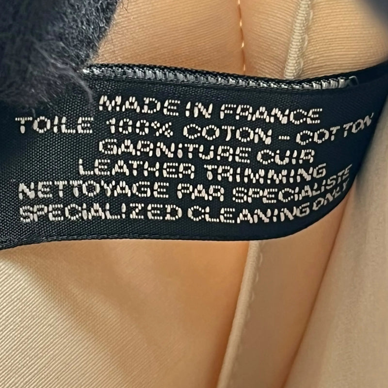 HERMES Air Line Canvas Travel Pouch - Beige 