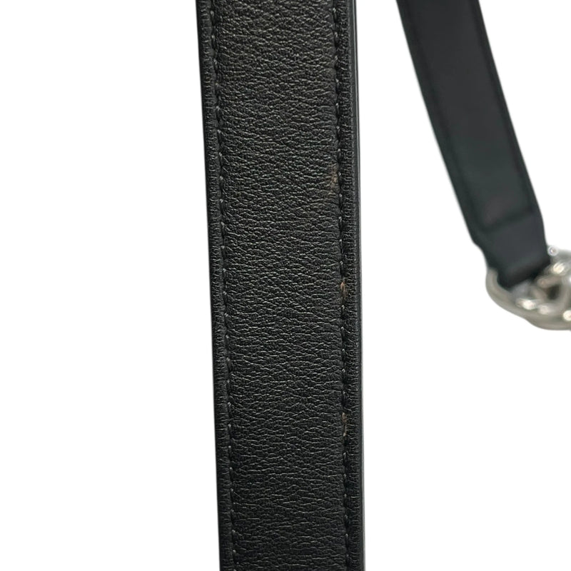 CHANEL Boy Chanel Pearl and Calfskin Chain Shoulder Bag - Black 