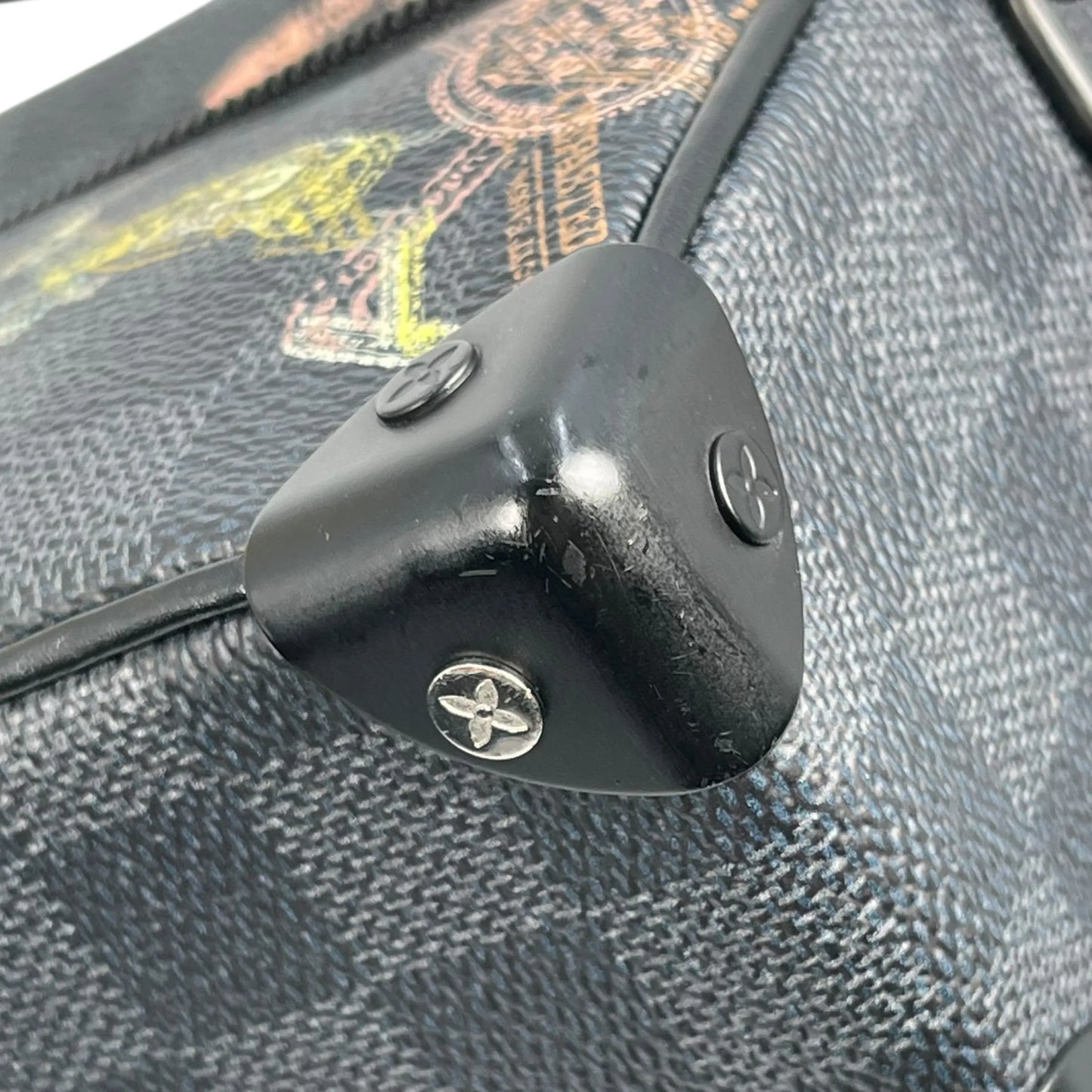 LOUIS VUITTON ミニ ソフト トランク モノグラム エクリプス ショルダーバッグ - ブラック