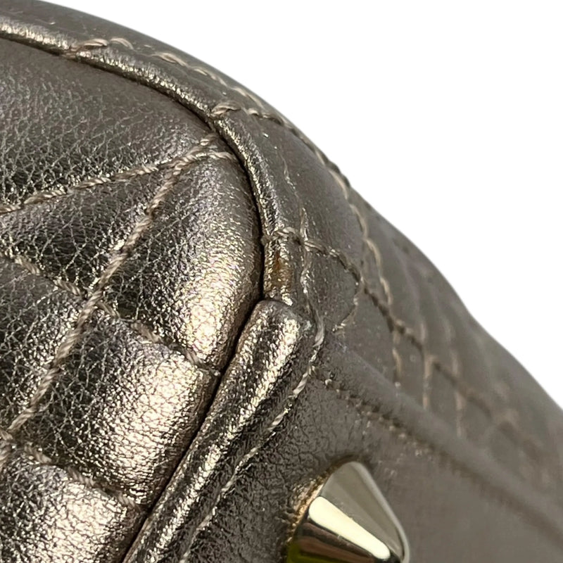 Christian Dior Lady Dior Cannage Calfskin Handbag/Shoulder Bag - Gold