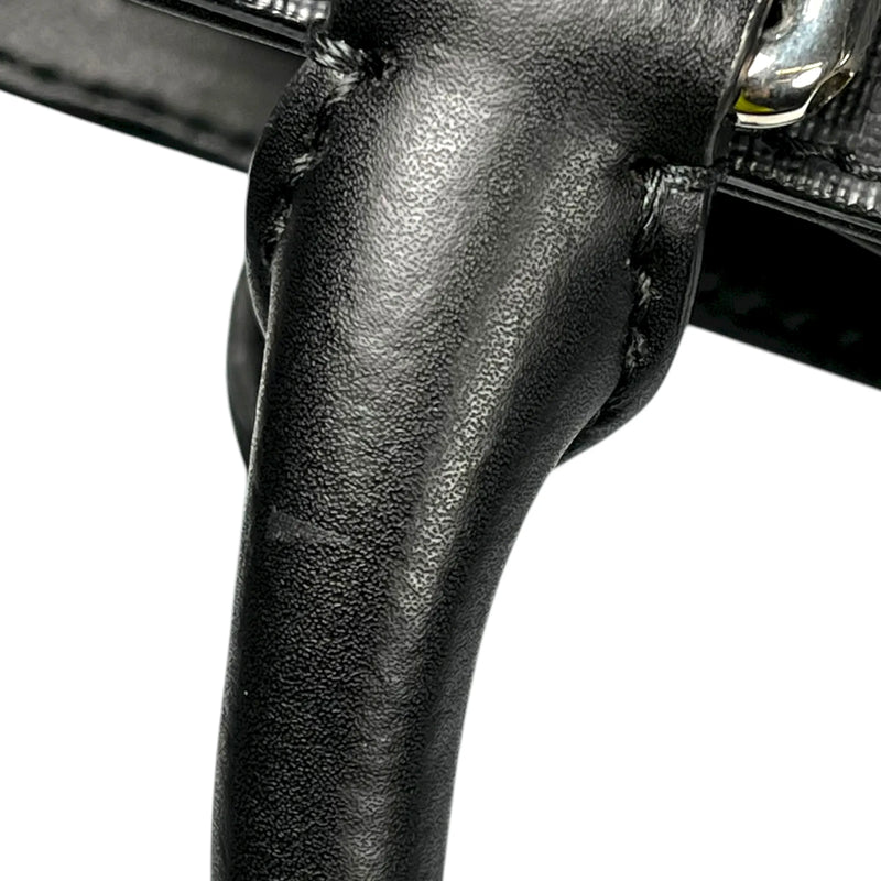 GUCCI GGスプリーム ミニハンドバッグ ショルダーバッグ - ブラック