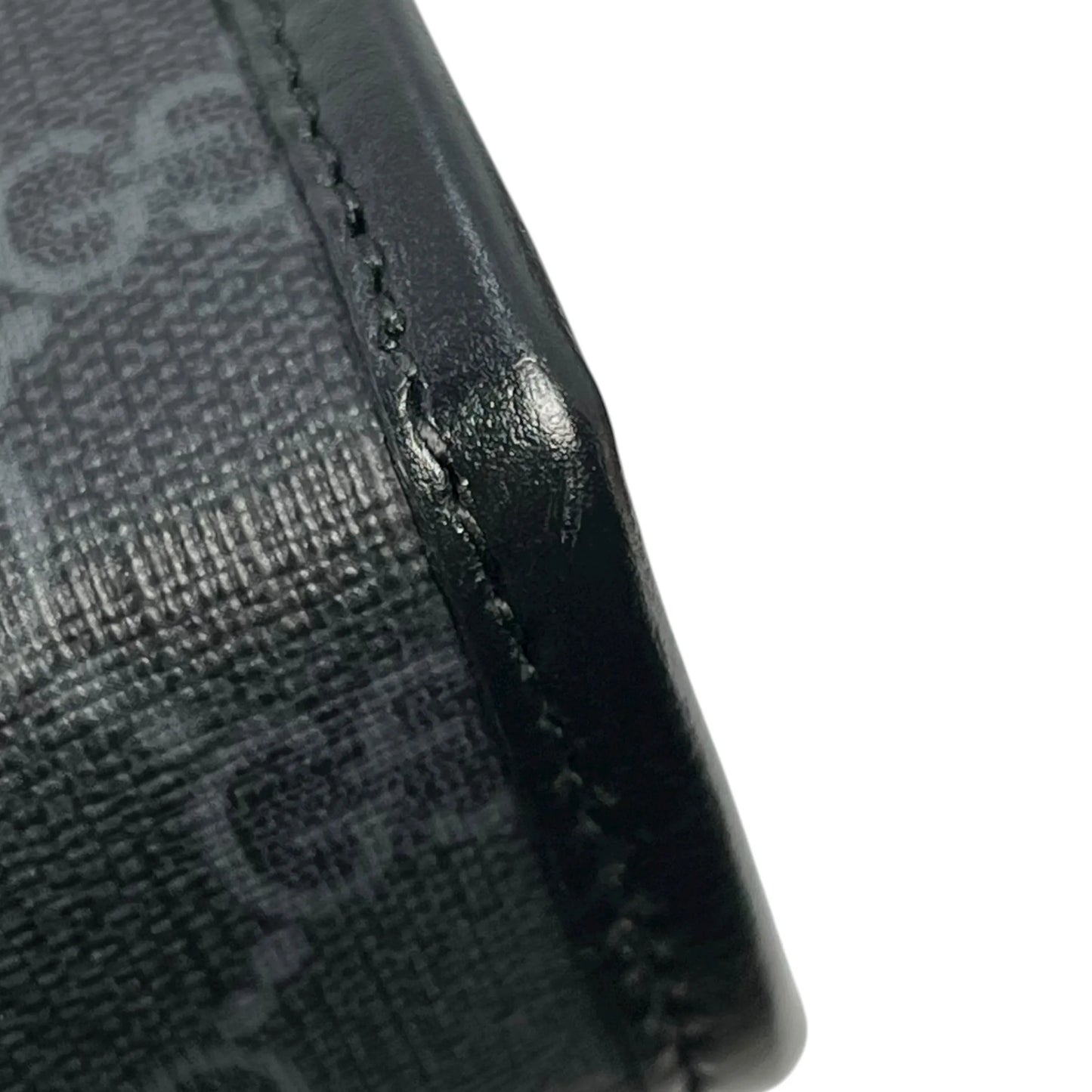 GUCCI GGスプリームキャンバス インターロッキングG クラッチバッグ - ブラック