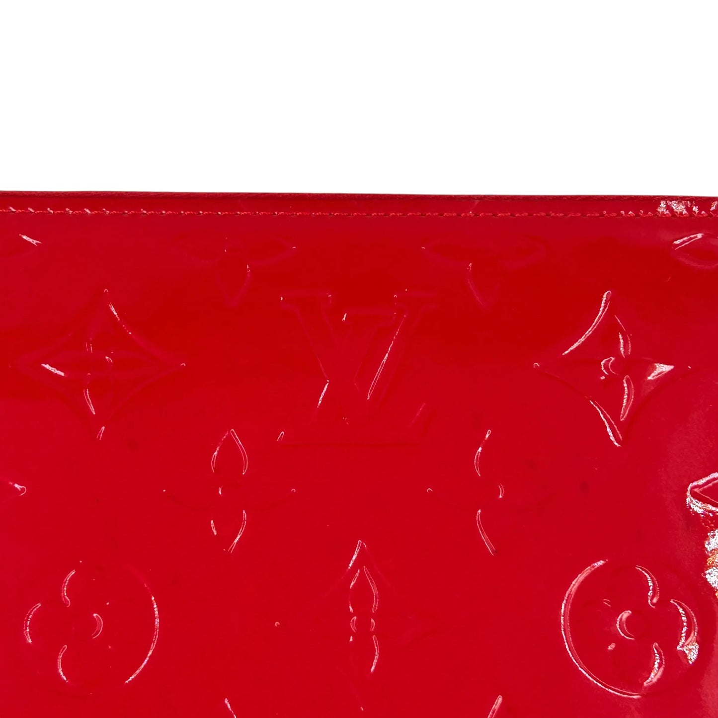 Louis Vuitton Monogram Vernis Zippy Wallet Long Wallet - Red 