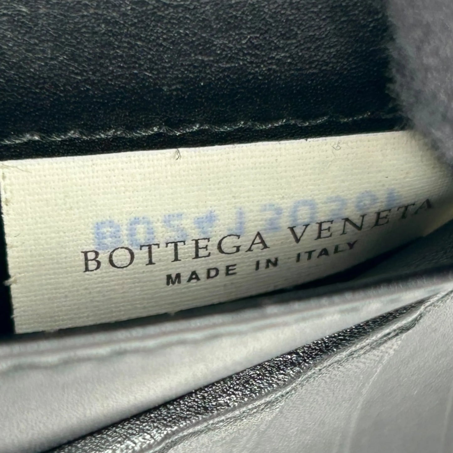 BOTTEGA VENETA Intrecciato Leather Bi-fold Long Wallet - Black 